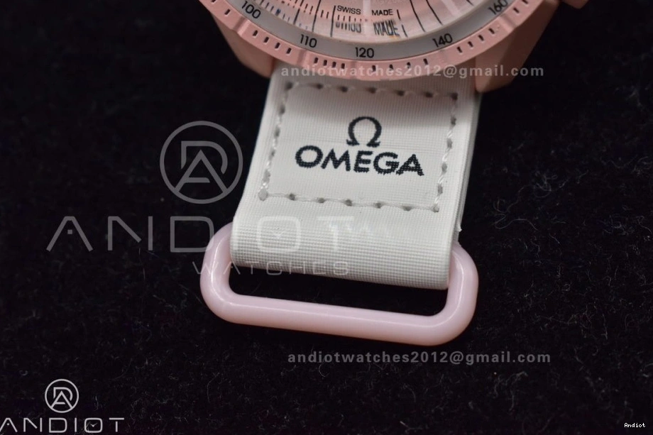 Omega Venus Strap Nylon x to Quartz Moonwatch on Mission Swatch Bioceramic 1218